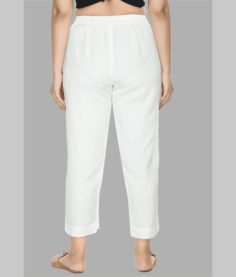 PREEGO - Black Rayon Regular Women's Casual Pants ( Pack of 1 ) view 2