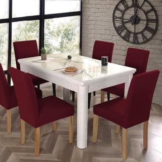 PENTHOOM Elastic Dining Chair Covers, Removable Washable and high Elasticity Premium Fabric Seat Cover