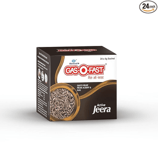 Mankind Gas-O-Fast For Relieving Acidity Active Jeera- 5 g Sachet (Pack of 24)