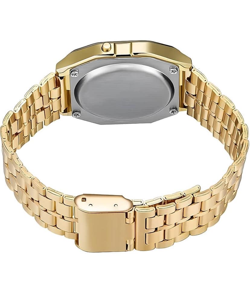 Viser Gold Metal Digital Womens Watch view 2