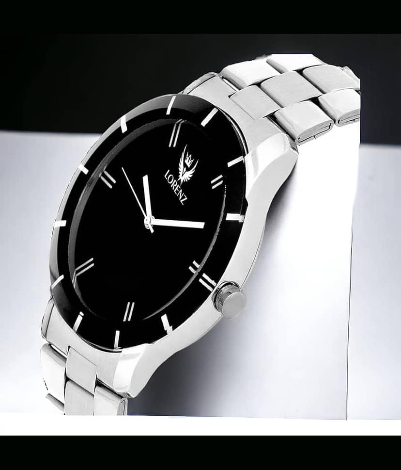 Lorenz Silver Metal Analog Couple's Watch view 2