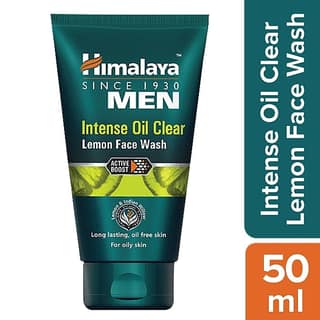 Himalaya Men Intense Oil Clear Lemon Face Wash, 50 Ml