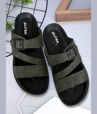 Altek Olive Men's Thong Flip Flop