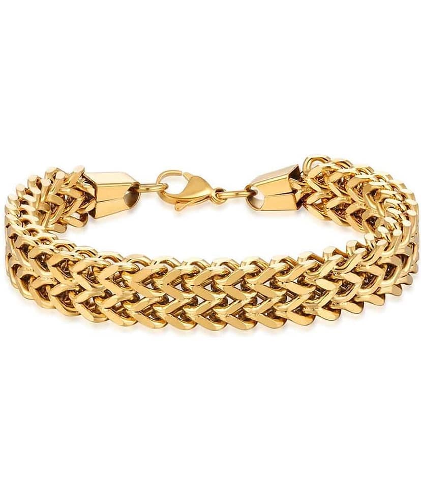 The Jewelbox Gold Stainless Steel Bracelets view 2