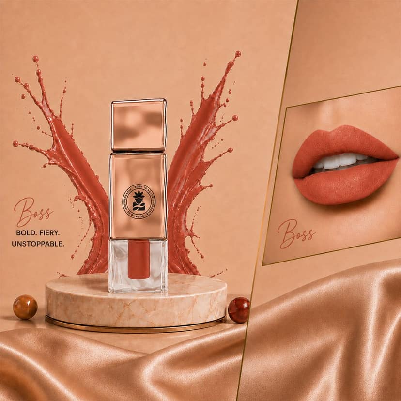 BOBI Velvet Matte Liquid Lipstick, Shade_9 BOSS (2.5 ml) view 2