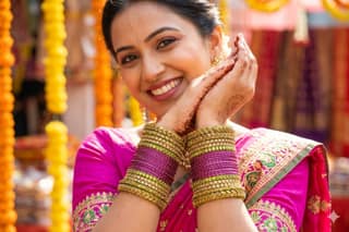 Handmade Silk Thread Bangles Set