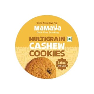 Mamaya Multigrain Cashew Cookies (Butterscotch) 125 Gms