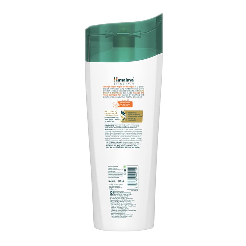 Himalaya Damage Repair Protein Shampoo - With Beach Almond, 180 Ml view 2