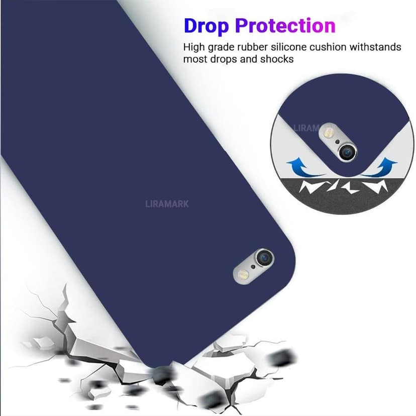 LIRAMARK Liquid Silicone Soft Back Cover Case for Apple iPhone 6 Plus / 6S Plus view 5