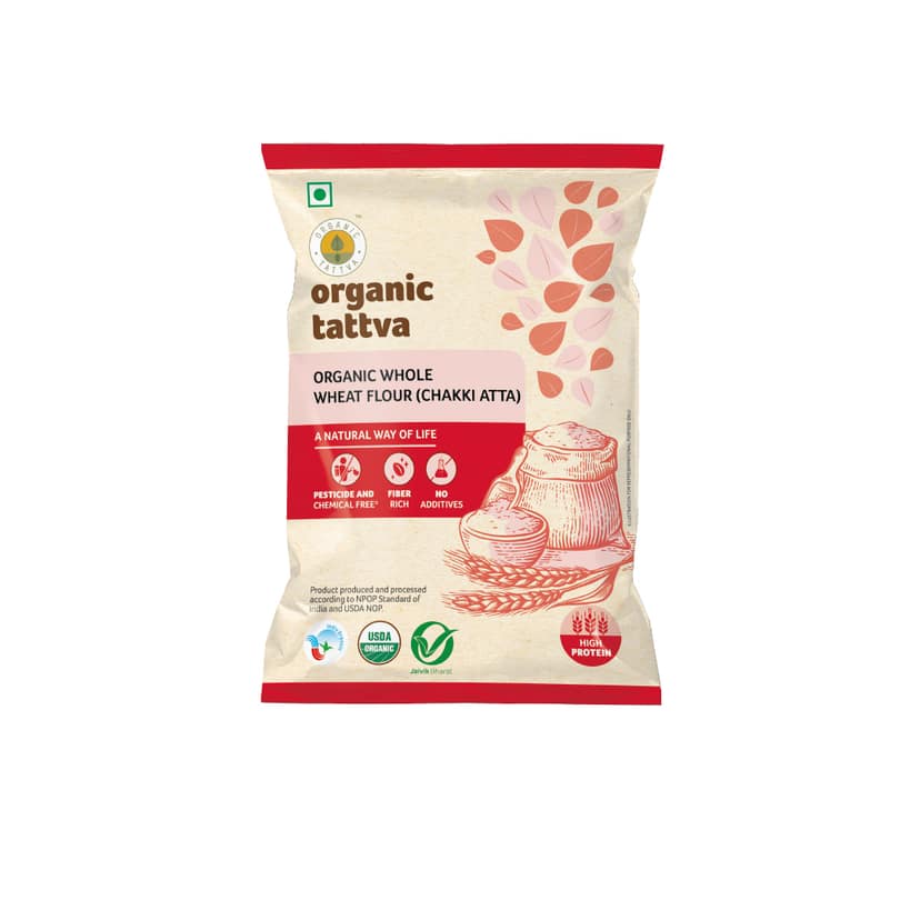 Organic Whole Wheat Flour (Chakki Atta) 1kg