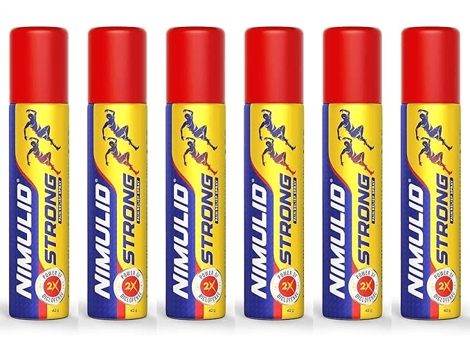 NIMULID Pain Relief SPRAY 42 GM x Pack of 6