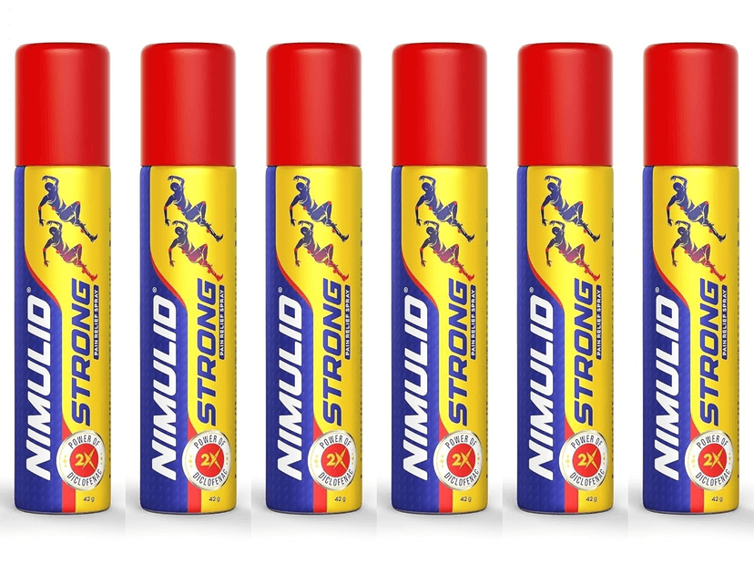 NIMULID Pain Relief SPRAY 42 GM x Pack of 6 view 2