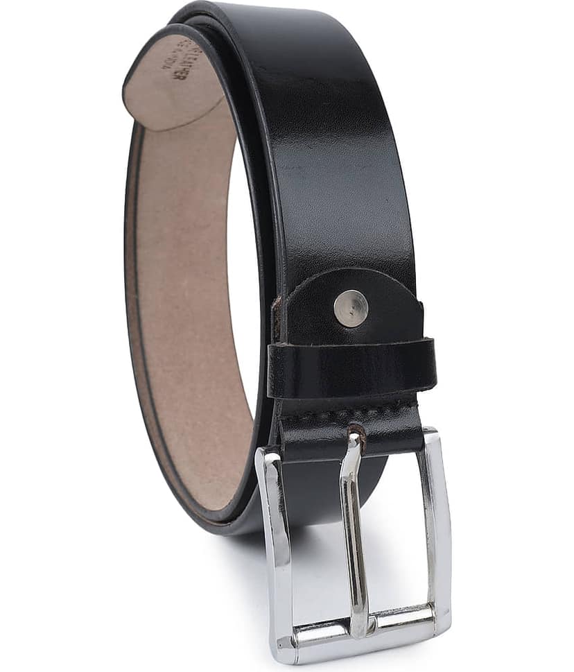 CIMONI - Black Leather Men's Formal Belt ( Pack of 1 )