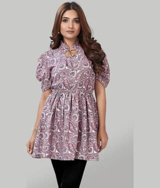 ZELZIS Green Crepe Women's Tunic ( Pack of 1 )