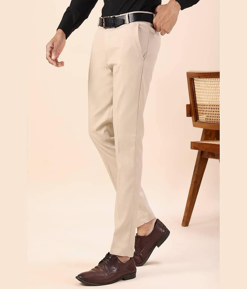 MOUDLIN Regular Men's Formal Trouser - Black ( Pack of 1 ) view 2