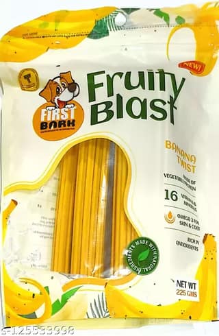First Bark Fruity Blast (225 Gms) Banana Twist