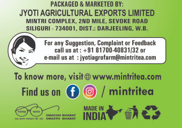 MINTRI TEA Premium Orthodox English Black Tea Collection | From the Foothills of Darjeeling | Roasted, Smooth Sunkissed, Rich & Bold | Jyoti Agro Farm (3 x 100g packs) view 8