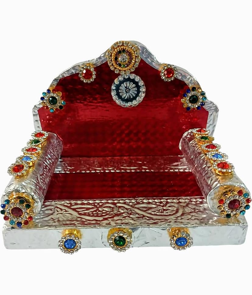 Cherry Tree Radha Krisha Red Wood Aasan cloth ( Pack of 1 )