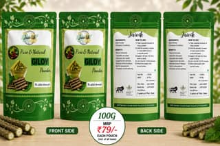 SHUSHRAJ JAIVIK Giloy Powder 100G – Pure & Natural Giloy Herbal Powder.