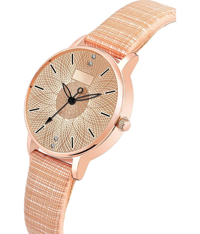 Trex Beige PU Analog Men's Watch view 2