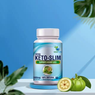 VEDAPURE NATURALS Veda Keto Slim Supports weight loss Supplement Fat Burner -60 Capsules (1000 mg)
