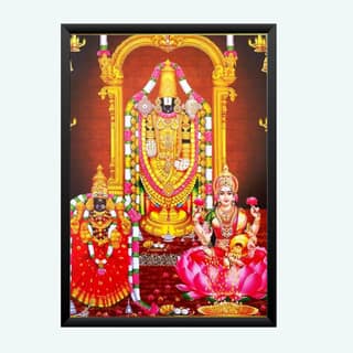NOKKES tirupati blalaji Venkateswara tirupati blalaji Photo Frames Religious Photo frame 5X7 Inch Photo Frame_AQW23