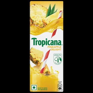 Tropicana Delight Fruit Juice - Pineapple, 180 Ml Carton