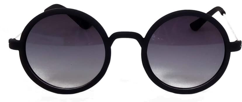 Hrinkar Unisex Round Sunglasses Silver & Golden Frame, Grey & Clear Lens (Medium) - Pack of 2 view 2