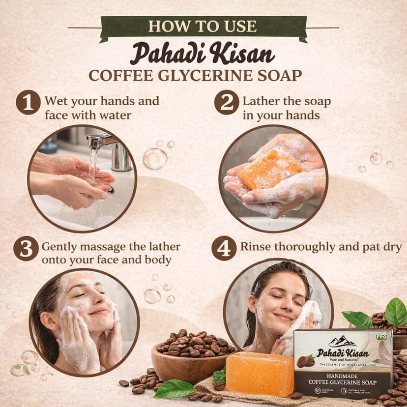 Coffee Glycerin Soap 100gm view 3