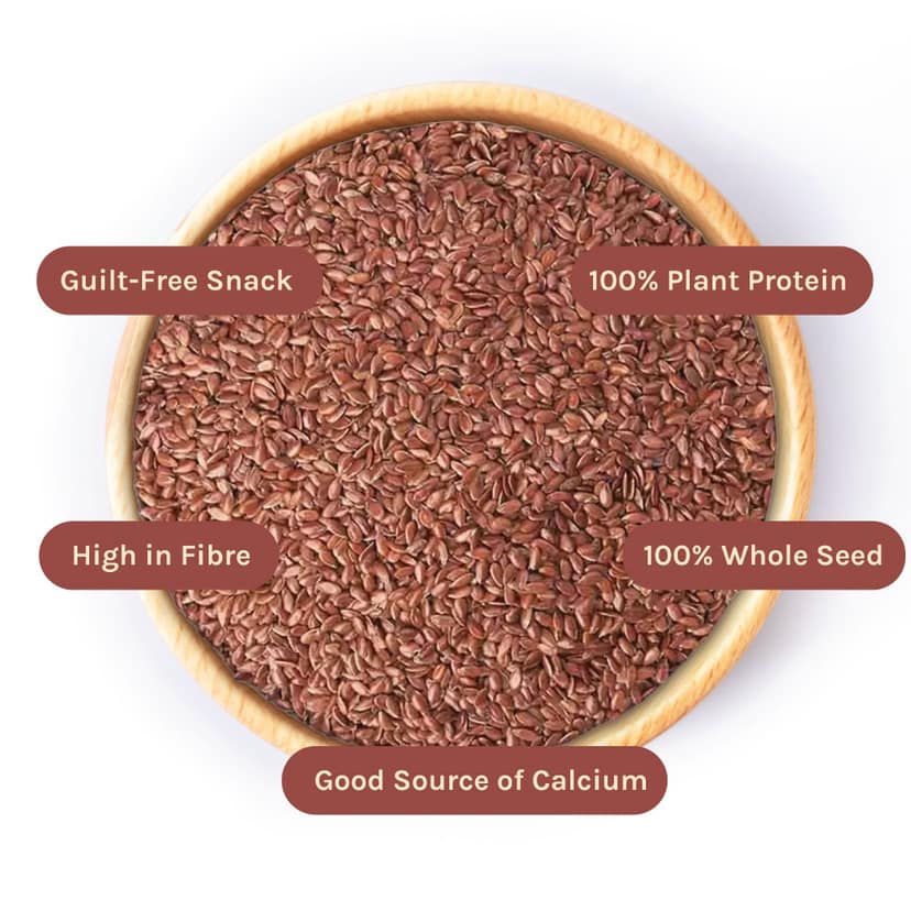 nourish you Organic Roasted Flax Seeds view 3