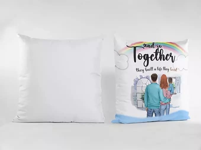 Arni Arts Love Life Quote Cushion Cover 12x12 Inch view 2
