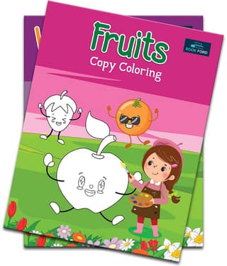 Fruits Copy Coloring Books For Kids