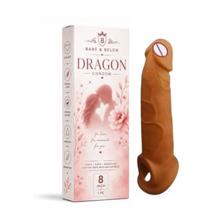 Dragon Fantasy Intimate Product 8 Inch – Silicone Dragon Condom Adult Accessory