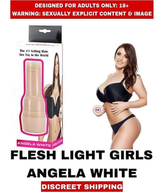 SEX TOYS REAL PUSSY FEEL MASTURBATOR FLESH LIGHT ANGELA WHITE For Men