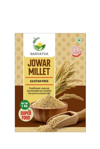 SARVATVA Jowar Millet - Gluten-Free Superfood, 1 KG
