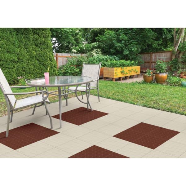 Orientbell Floor Tiles OPV Coin Ivory 10 Pcs