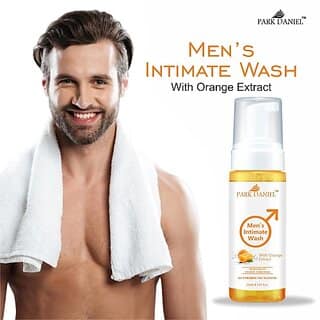 PARK DANIEL Men's Intimate Wash Maintain Ph Balance with Orange Extract Pack of 1 of 150ML (150 ml)