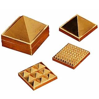 Vastu Nano Brass Pyramid 1