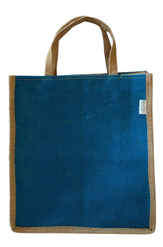 Maatru Jute Hand Bag-Blue view 3