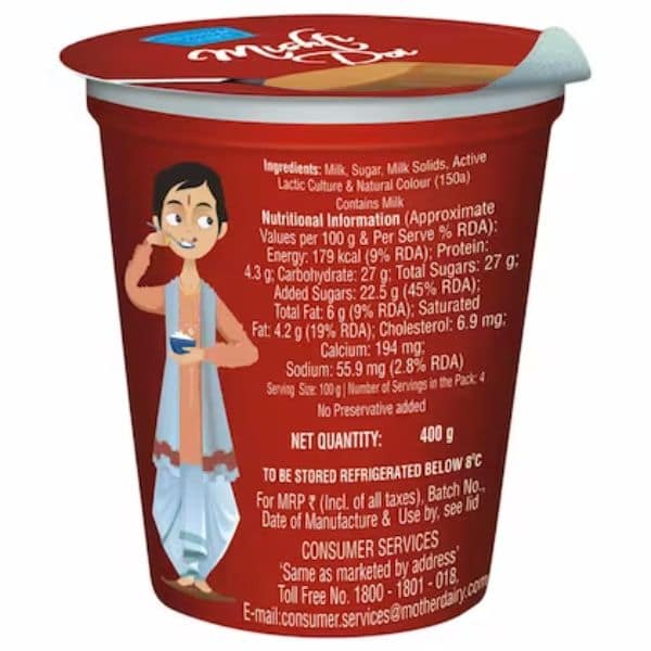 Mother Dairy Mishti Doi 400 Gms view 3