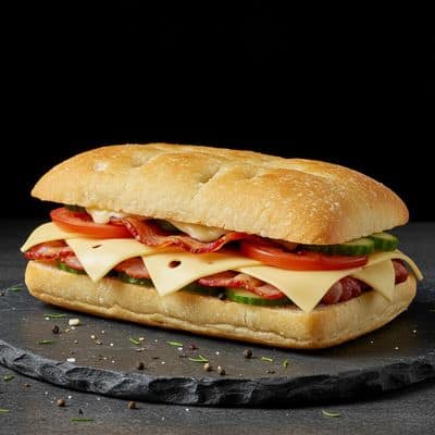 Bacon And Cheese Sandwich