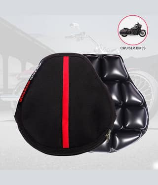 Grand Pitstop Air Comfy Seat Cushion for Motorcycle Long Rides (Cruiser Premium)