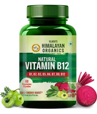 Vlado's Himalayan Organics Veg Capsule Natural Vitamin B12 Natural 60 No.s