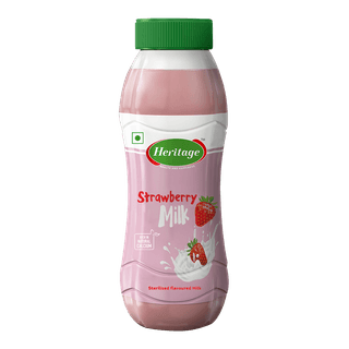 HERITAGE STRAWBERRY FLAVOURED MILK PP 200ML