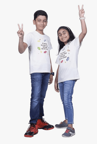 KUCHU Unisex Tshirt | Made of Super Combed Cotton-Modal Natural Fiber Better Than 100% Cotton| Soft & Breathable Fabric| Unique Digitally Printed Design |Vibrant Colour | The Small Pieces That Make The Big Picture