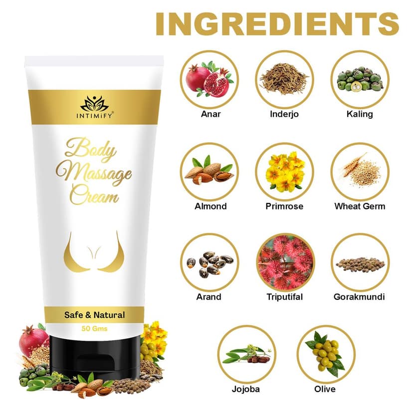 Intimify Body Massage Cream for breast enlargement, breast tightening, breast increase, breast growth, breast sagging view 4