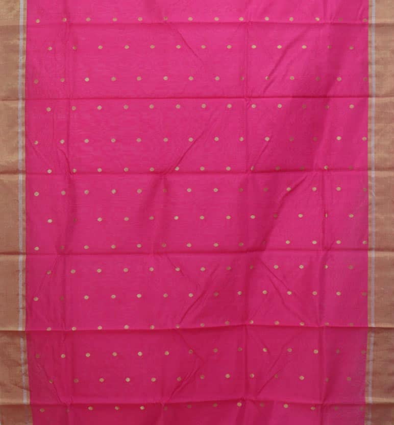 Handloom Chanderi Silk Cotton Saree view 3