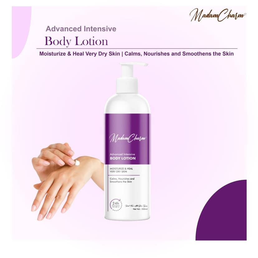 MadamCharm Advanced Intensive Body Lotion 200ml | SPF 15 | Moisturize Heal Very Dry Skin | Vitamin E view 6