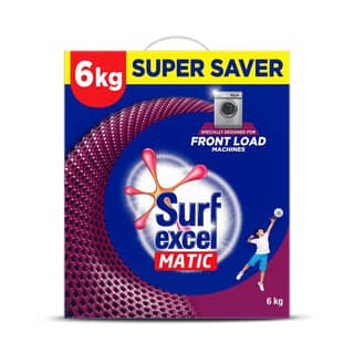Surf Excel Matic Front Load Detergent Washing Powder, 6 Kg