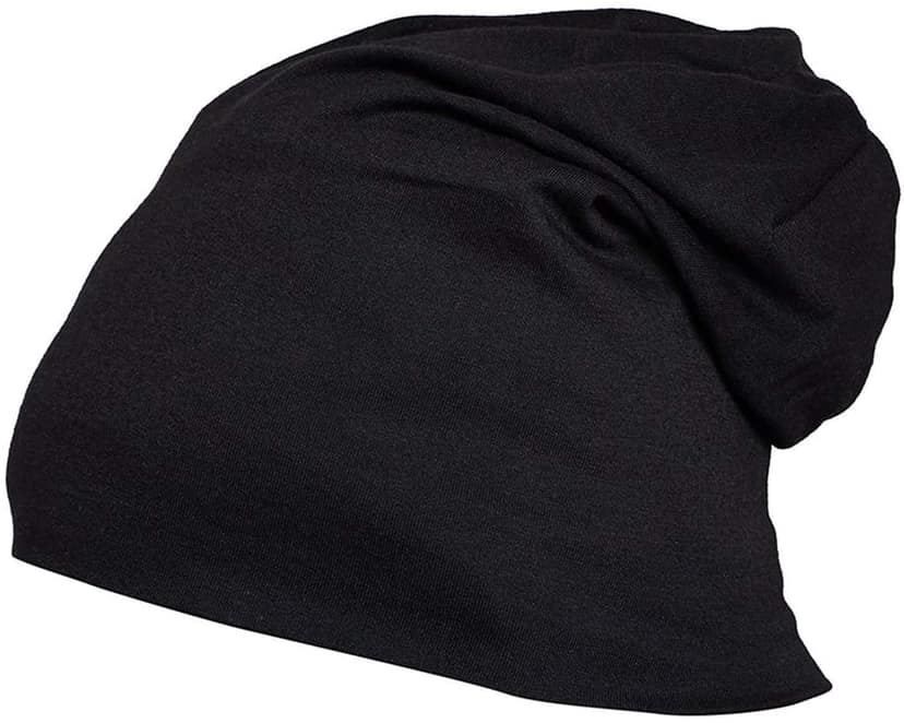 Nawani Men's Cotton Nylon Mix Beanie and Skull Cap (Black) view 3